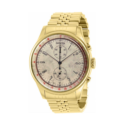 Invicta Men's Quartz Watch - Vintage Chronograph Yellow Gold Steel Bracelet | 40851 ,