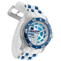Invicta Men's Rotating Bezel Watch - Star Wars Two Tone Blue and White Strap | 32518 ,