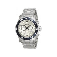 Invicta Men's Stainless Steel Watch - Pro Diver Blue Bezel Silver Dial Dive | 80058 ,