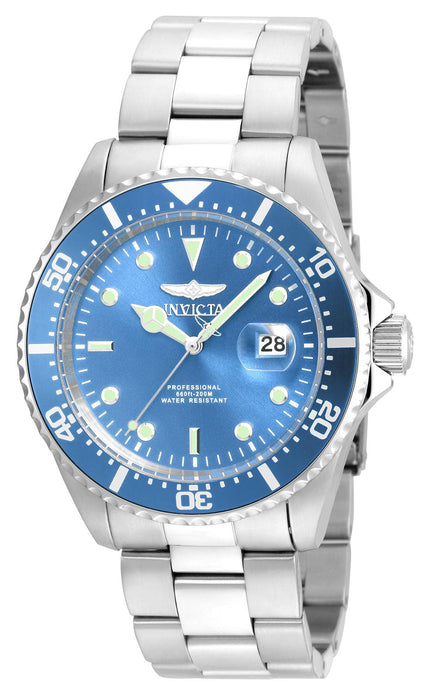 Invicta Men's Stainless Steel Watch - Pro Diver Quartz Blue Dial Bracelet | 22051 ,