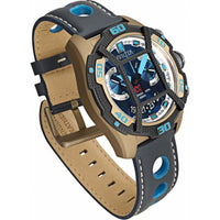 Invicta Men's Swiss Quartz Watch - Corduba Chronograph Blue Leather Strap | 33857 ,