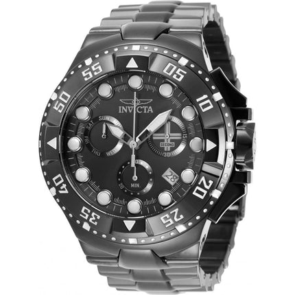 Invicta Men's Swiss Quartz Watch - Excursion Chronograph Black Dial Bracelet | 34189 ,