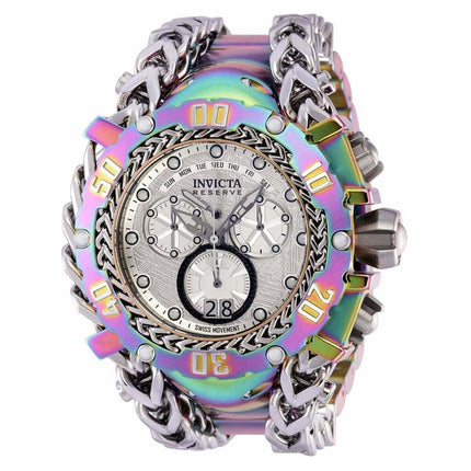 Invicta Men's Swiss Quartz Watch - Gladiator Chrono Meteorite Dial Bracelet | 37128 ,