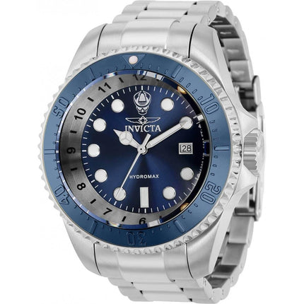 Invicta Men's Swiss Quartz Watch - Hydromax Date Blue and Silver Dial Bracelet | 38019 ,