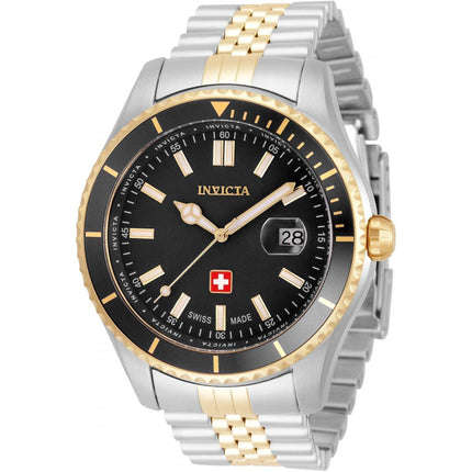 Invicta Men's Swiss Quartz Watch - Pro Diver Steel Bracelet Rotating Bezel | 33441 ,