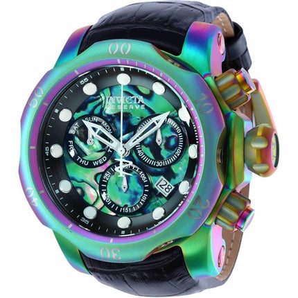 Invicta Men's Swiss Quartz Watch - Reserve Chronograph Black Leather Strap | 36287 ,