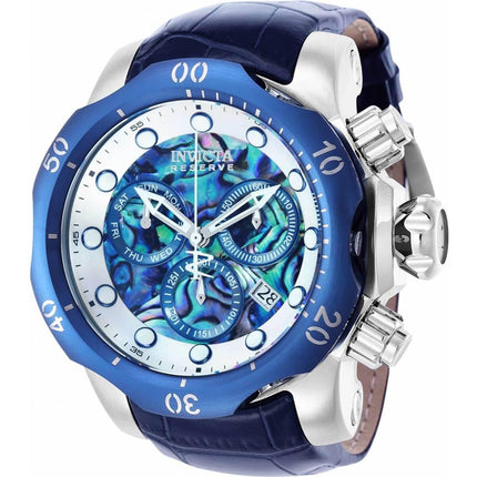 Invicta Men's Swiss Quartz Watch - Reserve Chronograph Blue Leather Strap | 36288 ,