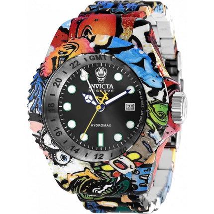 Invicta Men's Swiss Quartz Watch - Reserve Hydromax Black and Silver Dial | 36759 ,