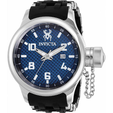 Invicta Men's Swiss Quartz Watch - Russian Diver Blue Dial Rubber Strap | 36979 ,