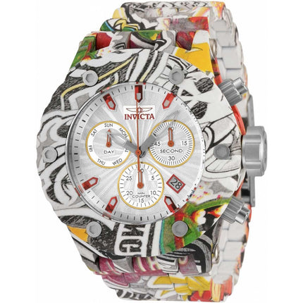 Invicta Men's Swiss Quartz Watch - Subaqua Chronograph Silver Dial Bracelet | 33971 ,