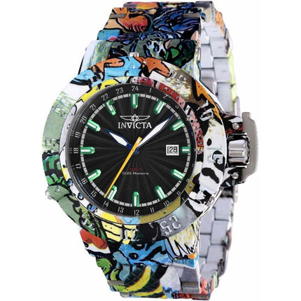 Invicta Men's Swiss Quartz Watch - Subaqua GMT Aqua Plated Steel Bracelet | 36747 ,