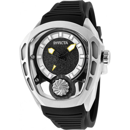Invicta Men's Watch - Akula Automatic Black and Silver Tone Dial Rubber Strap | 35442 ,