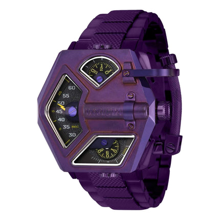 Invicta Men's Watch - Akula Mechanical Grey Skeleton Dial Purple Bracelet | 39938 ,