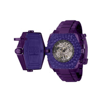 Invicta Men's Watch - Akula Mechanical Grey Skeleton Dial Purple Bracelet | 39938 ,