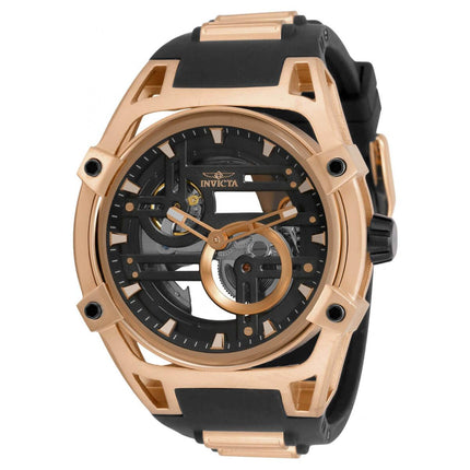 Invicta Men's Watch - Akula Skeleton Dial Black and Rose Gold Strap | 32351 ,