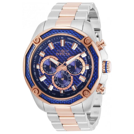 Invicta Men's Watch - Aviator Blue Dial TT Silver and Rose Gold Bracelet | 32314 ,