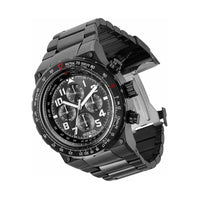 Invicta Men's Watch - Aviator Chronograph Black Dial Stainless Steel Bracelet | 34425 ,