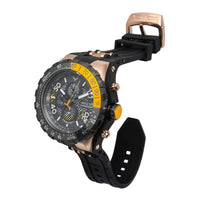 Invicta Men's Watch - Aviator Quartz Chronograph Grey Dial Black Rubber Strap | 40124 ,