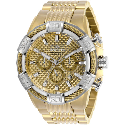 Invicta Men's Watch - Bolt Chronograph Gold Glass Fiber Dial Bracelet Quartz | 29034 ,