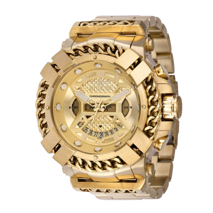 Invicta Men's Watch - Bolt Chronograph Gold Tone Dial Stainless Steel Bracelet | 37514 ,