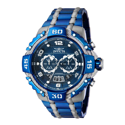 Invicta Men's Watch - Bolt Chronograph Silver and Blue Dial Steel Bracelet | 37653 ,
