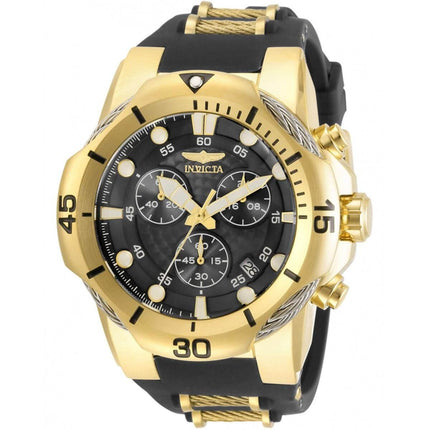 Invicta Men's Watch - Bolt Quartz Chronograph Black Dial Black Rubber Strap | 31168 ,