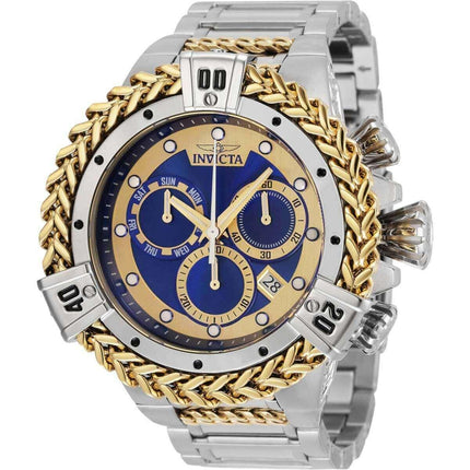 Invicta Men's Watch - Bolt Quartz Chronograph Blue and Gold Dial Bracelet | 35565 ,