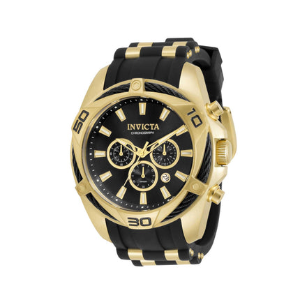 Invicta Men's Watch - Bolt Quartz Chronograph Date Display Black Dial Strap | 34138 ,