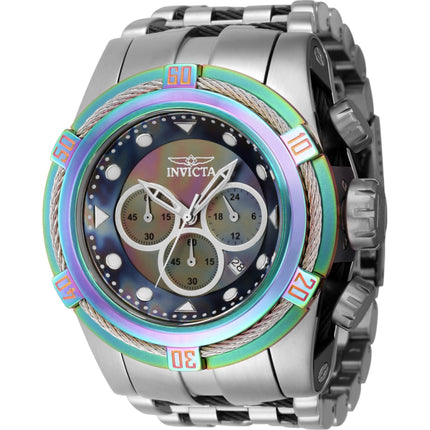 Invicta Men's Watch - Bolt Zeus Chrono Iridescent and Silver Dial Bracelet | 43353 ,