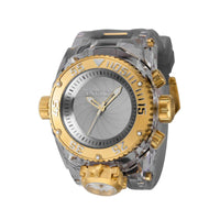 Invicta Men's Watch - Bolt Zeus Magnum Chrono Silver Tone Dial Rubber Strap | 43113 ,
