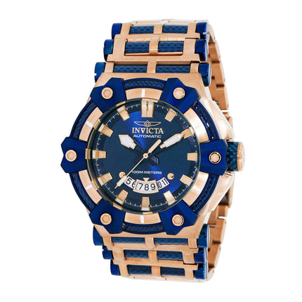 Invicta Men's Watch - Carbon Hawk Automatic Date Display Blue Dial Bracelet | 37296 ,