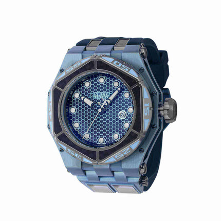 Invicta Men's Watch - Carbon Hawk Black Carbon Fiber and Blue Rubber Strap | 38910 ,