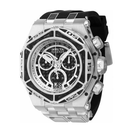 Invicta Men's Watch - Carbon Hawk Swiss Quartz Chrono Silver and Black Dial | 38889 ,