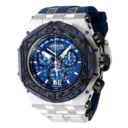 Invicta Men's Watch - Carbon Hawk Swiss Quartz Chrono Silver and Blue Strap | 38899 ,