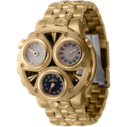 Invicta Men's Watch - Cerberus Diamond Meteorite Dial Yellow Gold Bracelet | 45957 ,