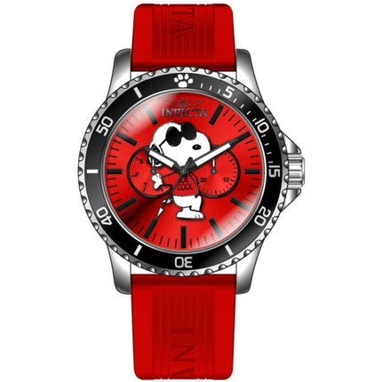 Invicta Men's Watch - Character Collection Snoopy Quartz Red Rubber Strap | 45389 ,