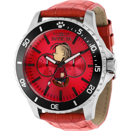Invicta Men's Watch - Character Collection Snoopy Red Genuine Leather Strap | 38642 ,