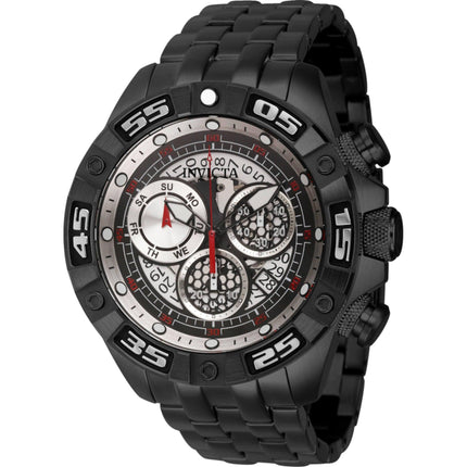 Invicta Men's Watch - Coalition Forces Chronograph Black Steel Bracelet Date | 41668 ,