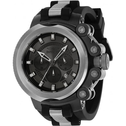 Invicta Men's Watch - Coalition Forces Chronograph Gunmetal Dial Rubber Strap | 38338 ,