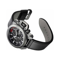 Invicta Men's Watch - Corduba Chronograph Grey and Black Dial Leather Strap | 43850 ,