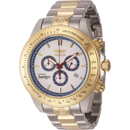Invicta Men's Watch - Cruiseline Chronograph White and Blue Dial Bracelet | 46145 ,