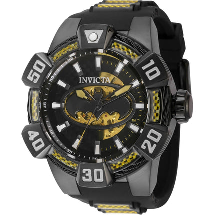 Invicta Men's Watch - DC Comics Batman Black and Yellow Dial Strap Automatic | 41069 ,