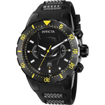 Invicta Men's Watch - DC Comics Batman Chronograph Rubber and Steel Strap | 41388 ,