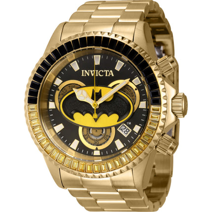 Invicta Men's Watch - DC Comics Batman Quartz Chrono Black and Yellow Dial | 41272 ,