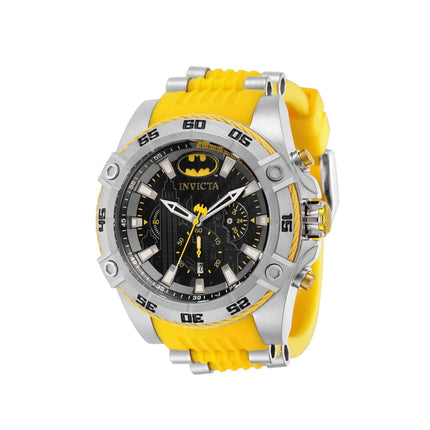 Invicta Men's Watch - DC Comics Batman Quartz Chronograph Yellow Rubber Strap | 41224 ,