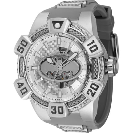 Invicta Men's Watch - DC Comics Batman Silver Tone and Grey Dial Automatic | 41071 ,