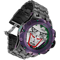 Invicta Men's Watch - DC Comics Joker Chronograph Purple Bezel Black Bracelet | 33594 ,