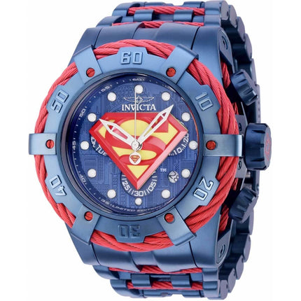 Invicta Men's Watch - DC Comics Superman Chronograph Dark Blue SS Bracelet | 35673 ,