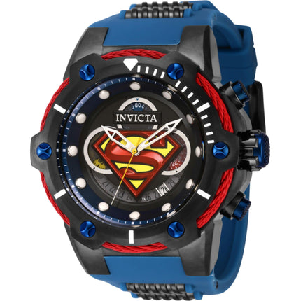 Invicta Men's Watch - DC Comics Superman Chronograph Date Display Blue Strap | 41180 ,