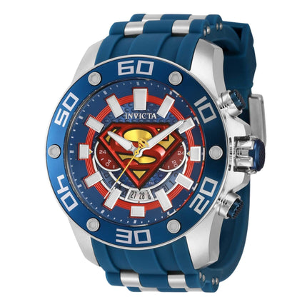 Invicta Men's Watch - DC Comics Superman Date Display Blue and Silver Strap | 43592 ,